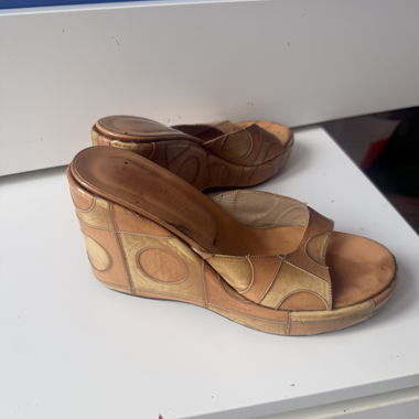Sandales Compensées Tan