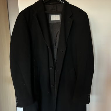 Cappotto nero Maddison in lana