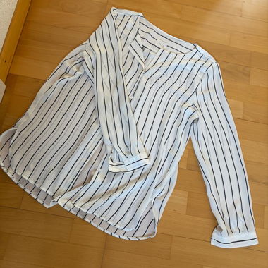 Blusa rigata bianca e nera