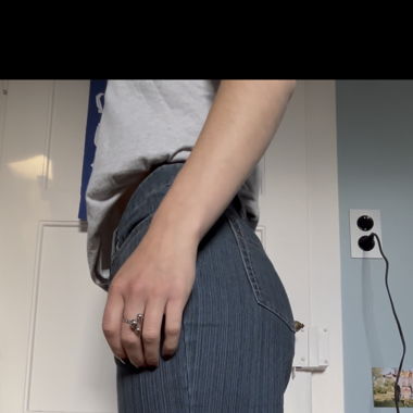 süsse jeans, mit streifen