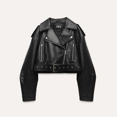 Giacca Corta in Finta Pelle Zara