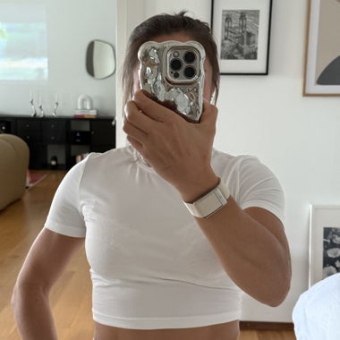 Crop top bianco