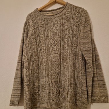 Maglione a trecce