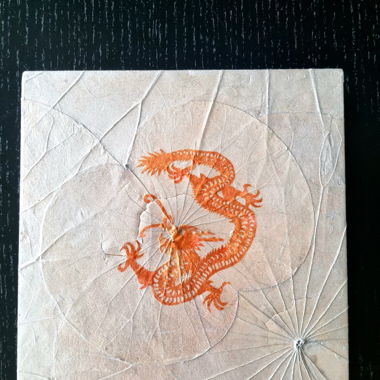 Tableau feuilles de lotus 