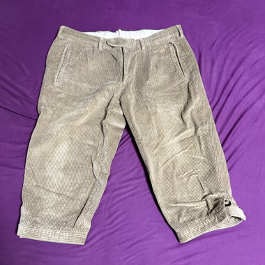 Pantalone - Short 3/4 in velluto a coste beige Bogner
