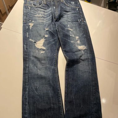Vintage jeans with holes
