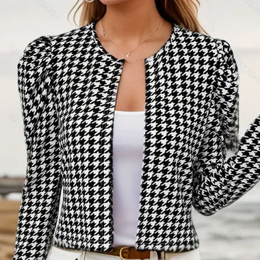Elegant black and white jacket