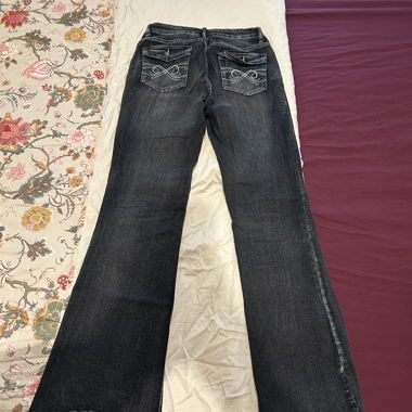 Jeans a zampa neri