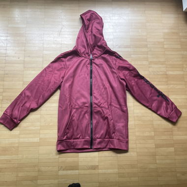 Hoodie à zip rose