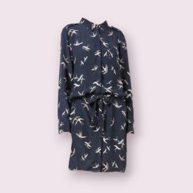 Robe chemise "Saint Tropez" hirondelles, taille L