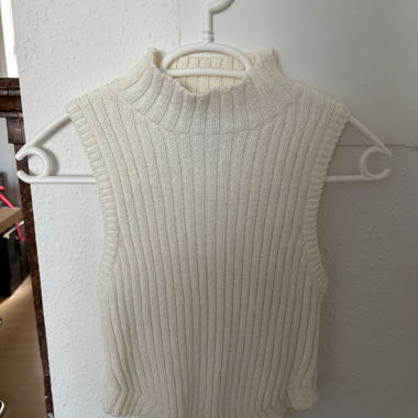 Bershka Knit Top Without Sleeves
