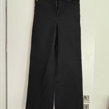 Jeans dritti neri a vita alta Dr Denim