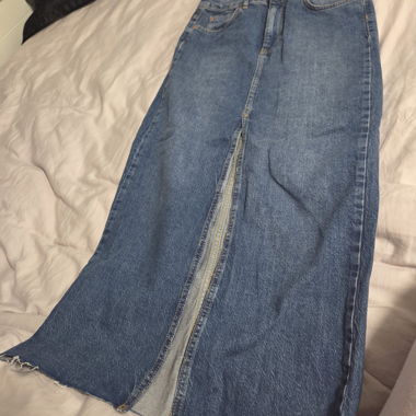 Gonna in jeans con spacco