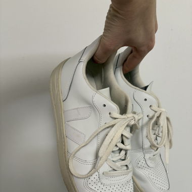 Veja V-10 Sneaker Leder weiss Gr. 40