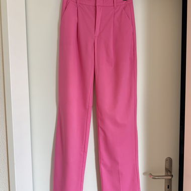 Bershka Pink Fabric Trousers