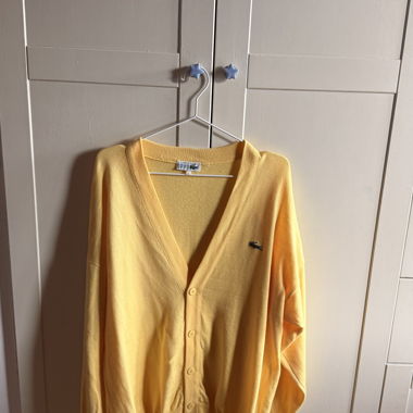 Cardigan Lacoste jaune