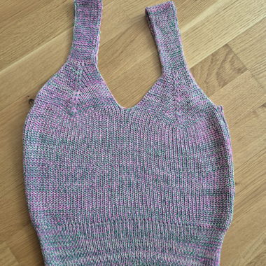 Top corto in maglia