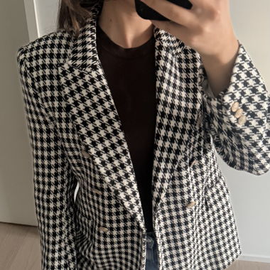 Black and White Blazer
