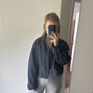 Jeans Jacke oversize cropped 