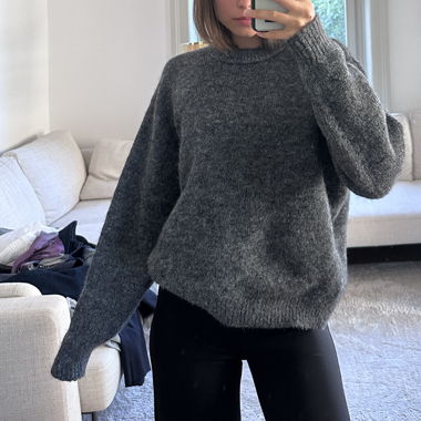 Pull en maille gris WEEKDAY