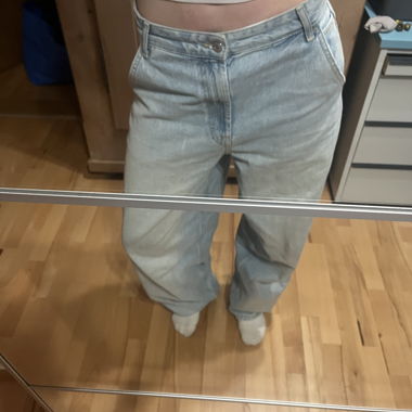 Jeans baggy bleu clair