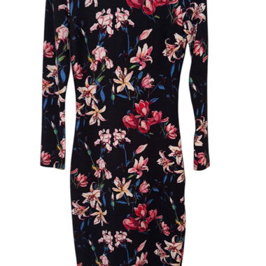 Blumenkleid mit langen Ärmeln