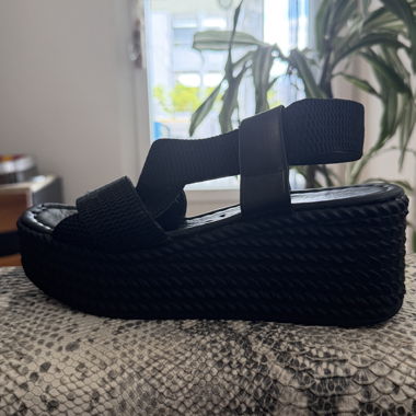 Sandali Neri con Piattaforma