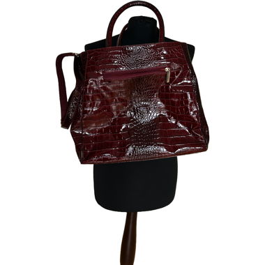 ROTE LEDERTASCHE