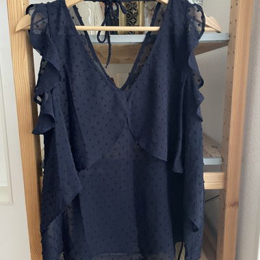 Top trasparente blu Kookaï