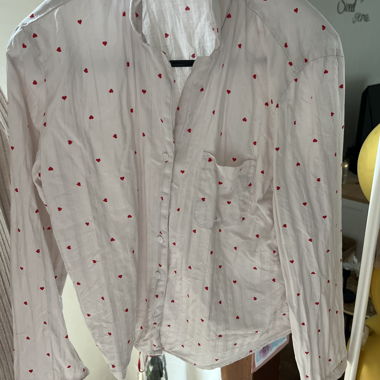 Blouse à cœur avec poche poitrine