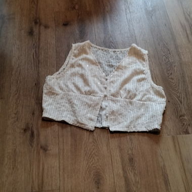 Shein cremeweisseBlusen - Weste XL