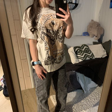 T-Shirt mit Schmetterlingsmotiv