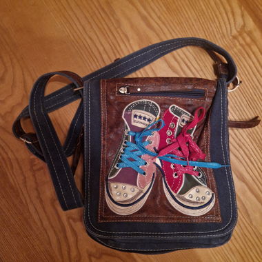 Borsa a tracolla in jeans