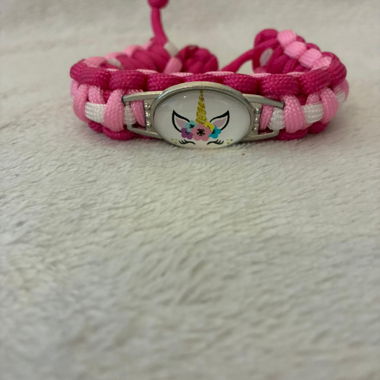 Bracelet tressé licorne
