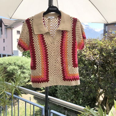 SUNCOO Häkelpullover 