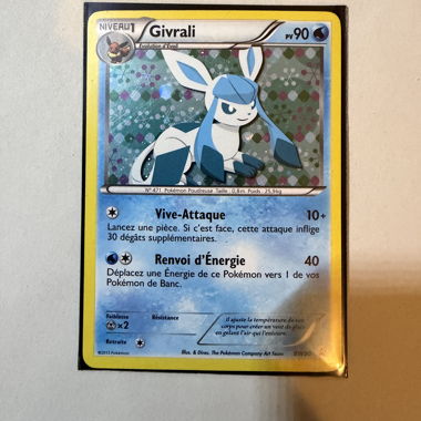 Pokemon Glaceon Card