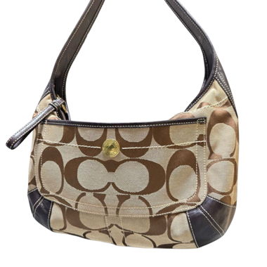 Vintage Coach Monogram Shoulder Bag