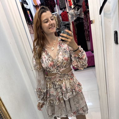 Kurzes Rüschen Kleid