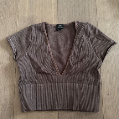 Crop top marron Urban Outfitters