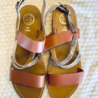 Sandali in pelle Golden Sun