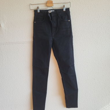 Jeans noirs skinny stretch taille haute ZARA