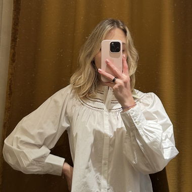 Sézane Long Sleeve Blouse / 36/S