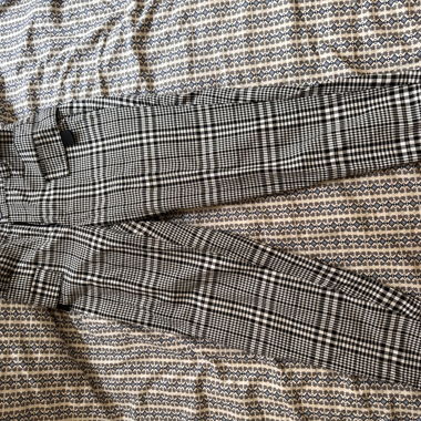 Pantalon Noir blanc carreaux 