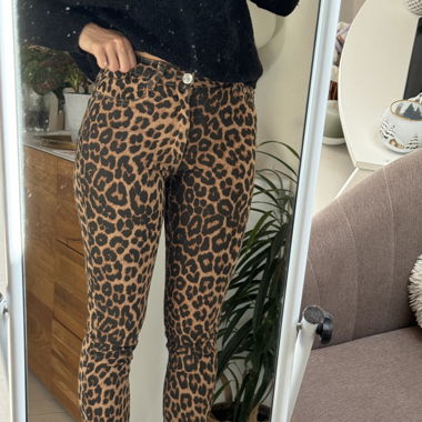 Pantalon léopard zara