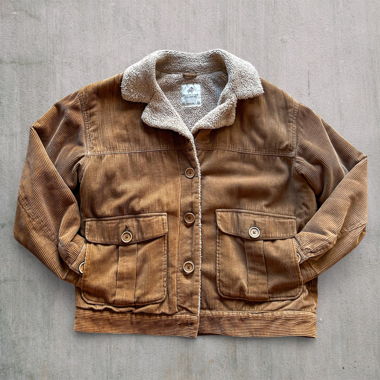 Brown corduroy jacket lined, vintage style