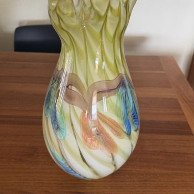 Vaso in vetro d'arte