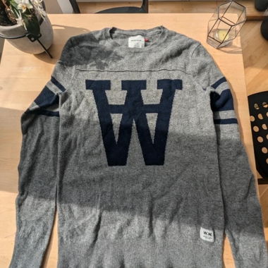 Maglione WOOD WOOD in lana d'agnello grigio