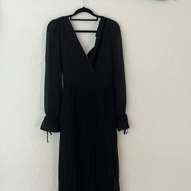 Schwarzes Maxi Kleid