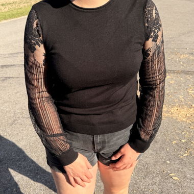 Black Top with Lace
