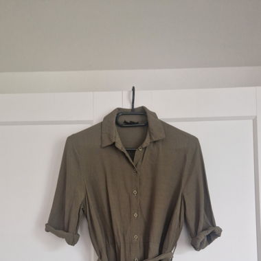 Topshop petite Sommerkleid in olivgrün